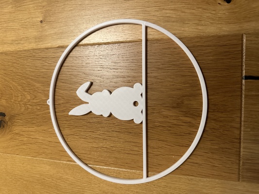 easter door wreath bunny gift home idea in deco home-deco 3d print model - Mito3D