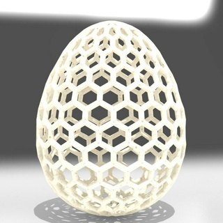 Pasqua uovo uova esagono 3d print model - Mito3D