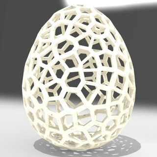 easter egg eggs voronoi 3d print model - Mito3D