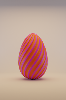 easter egg decoration 3d print model - Mito3D