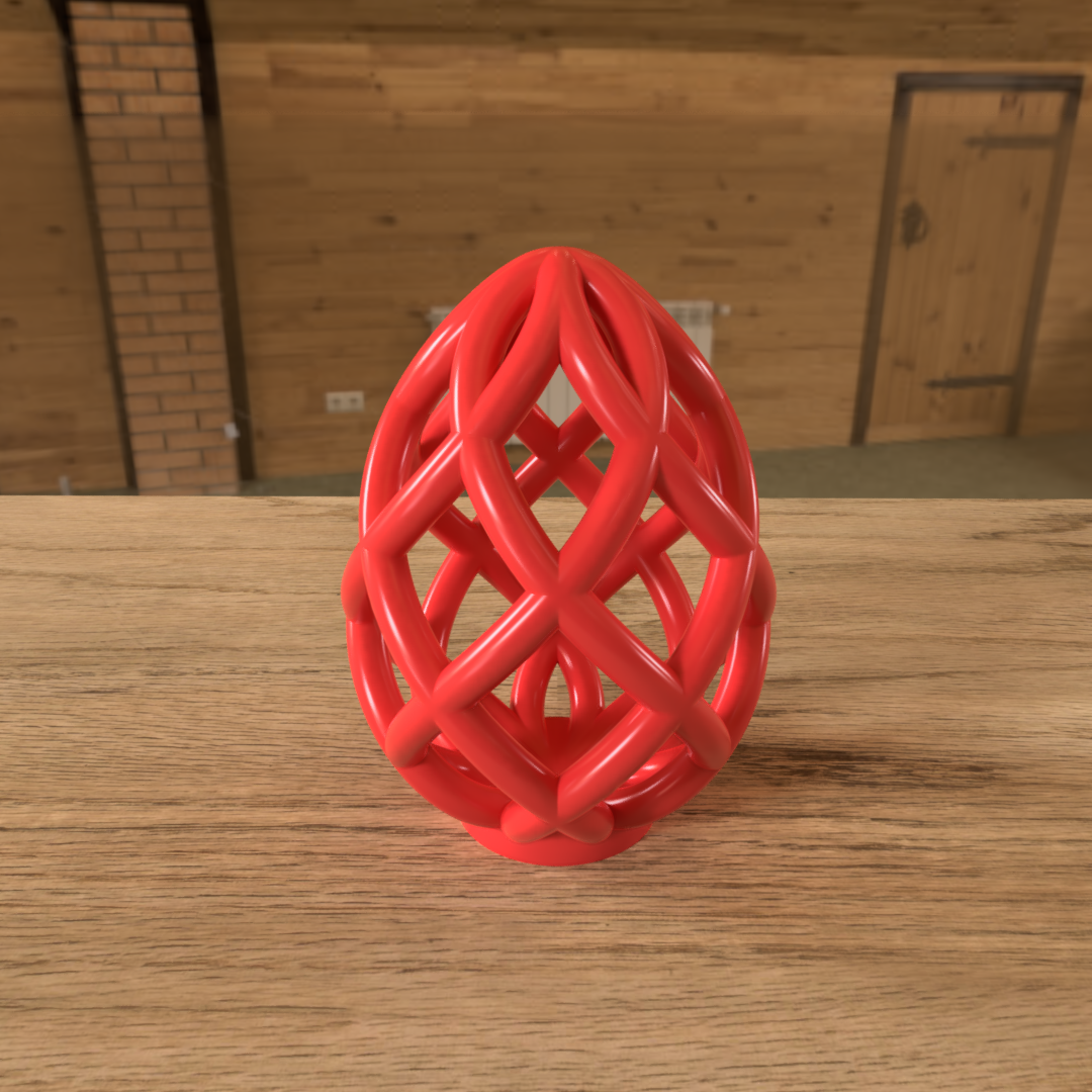 Páscoa ovo simples 3D print model - Mito3D
