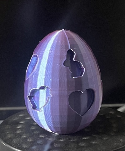 paskalya yumurta civciv kalp dekorasyon tavşan 3d print model - Mito3D