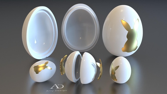 Pasqua uovo oeuf de p bambino regalo ragazzo casa cache 3d print model - Mito3D