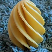 Pascua Resurrección huevo espiral decoración 3d print model - Mito3D