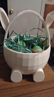 easter egg bunny basket sensory shakers easterxcults 3d print model - Mito3D