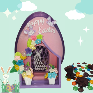 Pascua Resurrección huevo caramelo caja bombonera decoración juguete concurso 3d print model - Mito3D