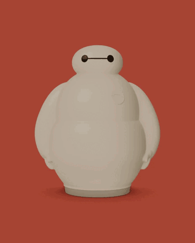 easter egg container scoop - baymax big hero 6 candy box piggy bank dispenser 3d print model - Mito3D