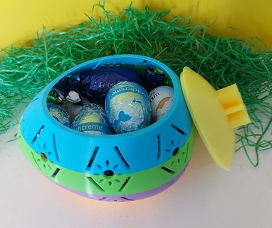 Paskalya Yumurta doldurmak hediye olmadan destek kolay Yazdır oyuncak 3d print model - Mito3D