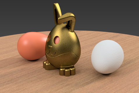 Pâques Oeuf titulaire soutien cultes pâques lapin saint semaine cadeau 3d print model - Mito3D