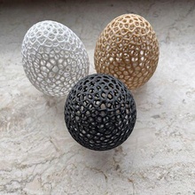 Pasqua uovo cavo voronoi orientale ponte pasquale ostern veroni 3d print model - Mito3D