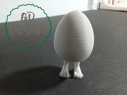 Pascua Resurrección huevo piernas pies arte niños cesta 3d print model - Mito3D