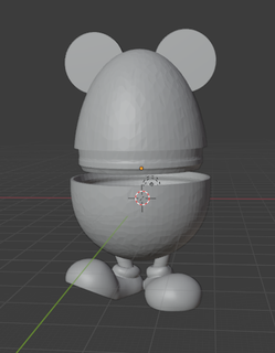 Pasqua uovo Topolino cucina stoviglie uova titolare supporto tazza disney 3d print model - Mito3D