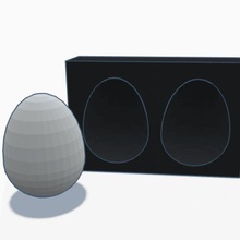 easter egg mold tool 3d print model - Mito3D