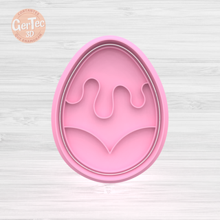 easter egg n12 cutter stamp cookie seal mass cookies cold porcelain ceramics 3d print model - Mito3D
