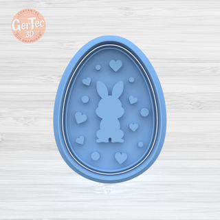 easter egg n4 cutter stamp cookie seal mass cookies cold porcelain ceramics 3d print model - Mito3D