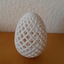 ovo de páscoa ornamento a casa deco coelho primavera 3d print model - Mito3D