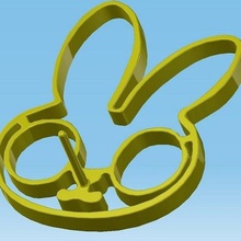 Oster-ei-ring home Ringe Kaninchen 3d print model - Mito3D