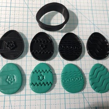 huevo de pascua sellos cortador la galleta casa el los pie imprenta cookie galletas 3d print model - Mito3D