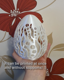 easter egg swan eggshell decoration spring animal bird 3d print model - Mito3D