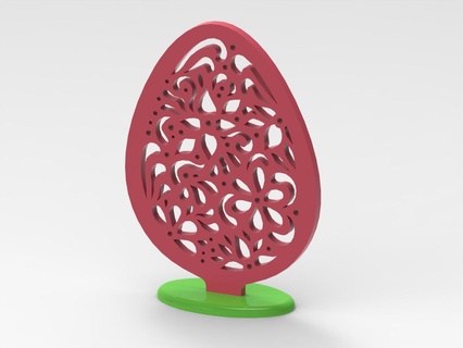 Pasqua uovo tavolo decorazione arte 3d print model - Mito3D
