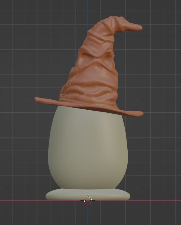 easter egg wearing harry potter sorting hat 3D print model - Mito3D