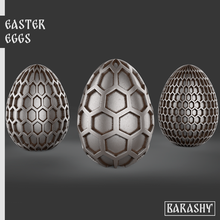 easter eggs jewelry holiday traditions rabbit decorations art patterns 3d print model - Mito3D