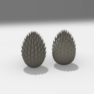 Paskalya yumurtalar takı Desen ejderha 3d print model - Mito3D