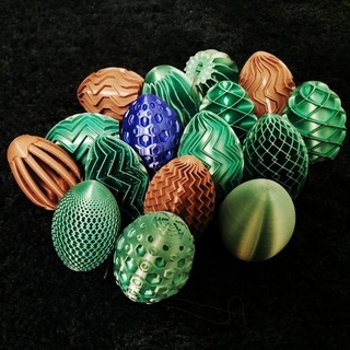 easter eggs - set 55 easteregg design egg ornament ornaments ostern decor easterxcults 3d print model - Mito3D