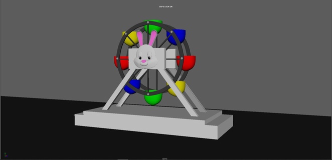 Pascua Resurrección Ferris rueda juguetes 3d print model - Mito3D