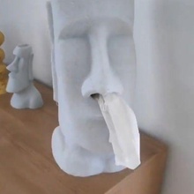 Pâques tête idole art moai décor cadeau béton 3d print model - Mito3D