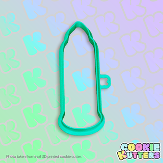 easter lighted candle cookie cutter mold silhouette kutters kitchen food recipe cookies 3d print contour 3d print model - Mito3D