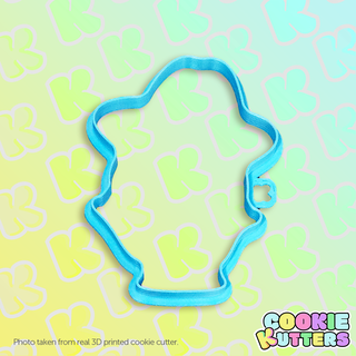 easter lily flower cookie cutter mold silhouette kutters kitchen food recipe cookies 3d print contour 3d print model - Mito3D