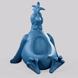 Paskalya horoz Yumurta Kulp destek Sanat mutlu civciv tavuk nazik minyatür figürinler heykel şekil sürpriz kuş atıf dekorasyon ayakta durmak ördek tasarım depolama 3d print model - Mito3D