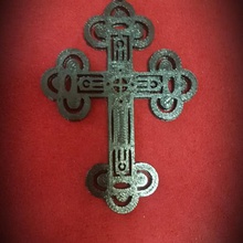 oriental cruz a arte cristão religião sinal sinais de logotipos 3d print model - Mito3D