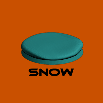easy-print bases - snow miniature base supportless 3D print model - Mito3D