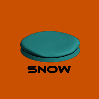 easy-print bases - snow miniature base supportless 3d print model - Mito3D