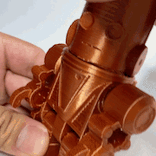 facile articolato robot giocattolo 3D print model - Mito3D