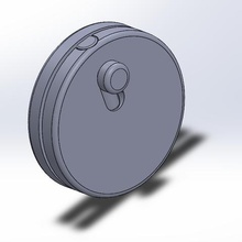 facile trousseau de clés gadget clé à molette un anneau porte-clés détenteur la 3d print model - Mito3D