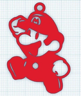 facile mario clé bague porte clés bros Luigi 3d print model - Mito3D