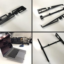 kolay taşınabilir dizüstü destek gadget notebook standı bilgisayar 3d print model - Mito3D