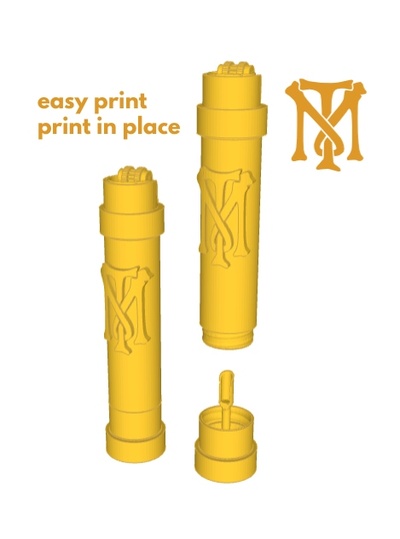 facile impression tondeuse couverture gaine tony montana léger dépôt enregistré caché cuillère inhalateur renifleur fermeture fil fdm sla 3d print model - Mito3D