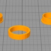 easy print fidget ring art 3d print model - Mito3D