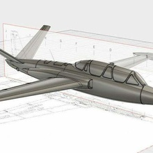 easy print fouga magister esc 1 64 aircraft model realistic scale vehicle vehicles 3d print model - Mito3D