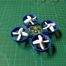 easy print inductrix quadcopter frame gadget 3d print model - Mito3D