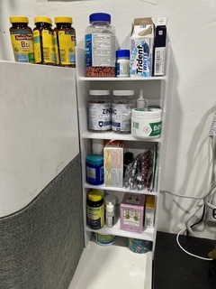 easy print modular stackable shelf Home medicine medicinecabinet organization stack 3d print model - Mito3D