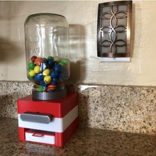 easy print no support modular candy dispenser home m&ms 3d print model - Mito3D