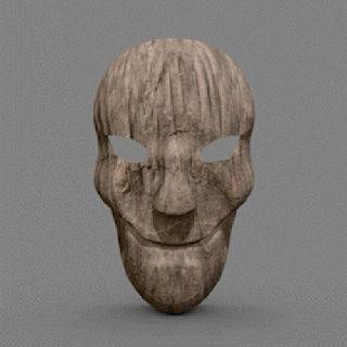 easy printable wooden mask prop cosplay costume jaw teeth dead masks print face 3d print model - Mito3D