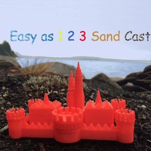 kolay 1 2 3 kum castlemold oyun inşaat oyuncaklar kumdan kale oyna kalıplar tasarım kalıp kast yapı buildacastle plaj 3d 3d print model - Mito3D