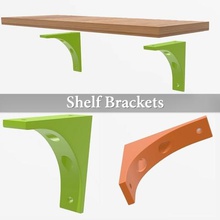 easy shelf brackets home household supplies support shelves fixation re tag&egrave &eacute 3d print model - Mito3D