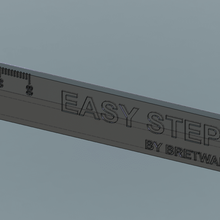 fácil passos régua esteps 3d impressão filamento crialidade bretware teste 3d print model - Mito3D